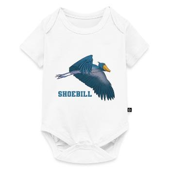 Schuhschnabel Vogel Ornithologe Wald I Geschenk - Baby Premium Kurzarmbody - Weiß - Vorne
