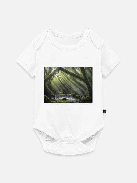 Märchenhafter Ort - Baby Premium Kurzarmbody - Weiß