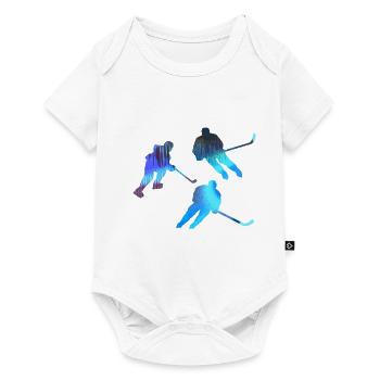 Eiskockey, Hockey, Graffi, bunt - Baby Premium short-sleeve bodysuit - white - Front