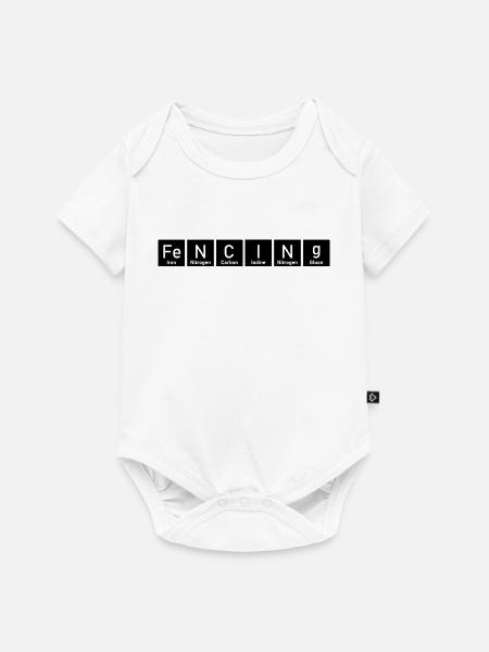 Fechten Periodensystem - Baby Premium Kurzarmbody - Weiß