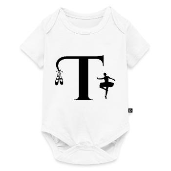 Letter t ballerina - Baby Premium short-sleeve bodysuit - white - Front