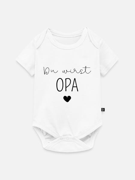 Du wirst Opa - Baby - Schwangerschaft - Baby Premium Kurzarmbody - Weiß