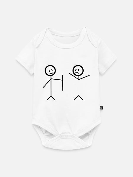 Ich decke Sie - Baby Premium Kurzarmbody - Weiß