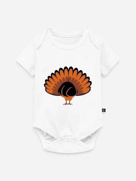 Truthühner - Baby Premium Kurzarmbody - Weiß