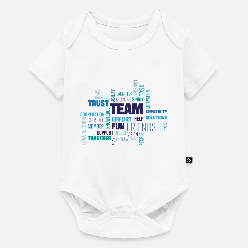 Équipe - Body à manches courtes Premium Bébé - blanc