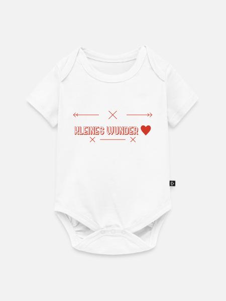 Babysprüche Geschenkidee - Baby Premium Kurzarmbody - Weiß