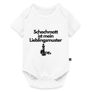 Schachmatt - Baby Premium Kurzarmbody - Weiß - Vorne