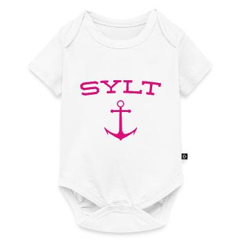 Sylt - North Sea - Germany - Kampen - Island - Baby Premium short-sleeve bodysuit - white - Front