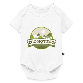 Environment Protection, Eco not Ego - Baby Premium short-sleeve bodysuit - white - Front
