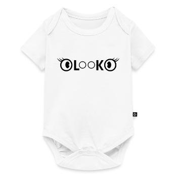 Look Logo 2 - Baby Premium Kurzarmbody - Weiß - Vorne
