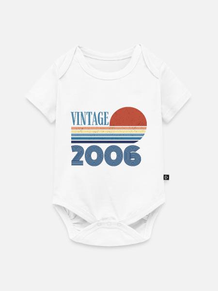 Jahrgang 2006 - Baby Premium Kurzarmbody - Weiß