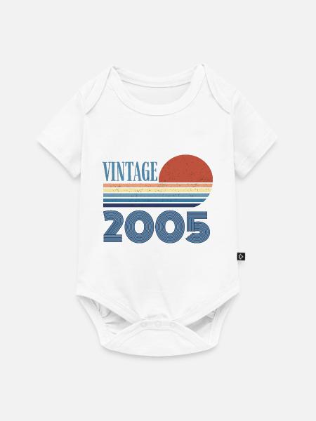 Jahrgang 2005 - Baby Premium Kurzarmbody - Weiß