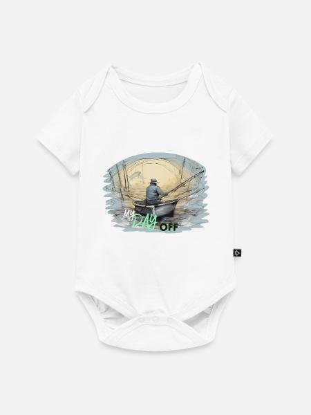 Fishen - Baby Premium Kurzarmbody - Weiß