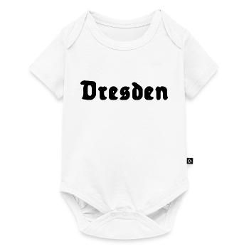 Dresden - Baby Premium Kurzarmbody - Weiß - Vorne