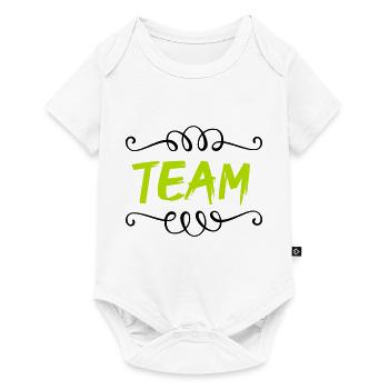 team - Baby Premium Kurzarmbody - Weiß - Vorne