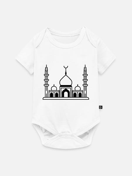 Moschee - Baby Premium Kurzarmbody - Weiß
