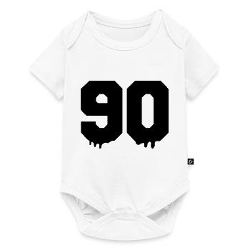 90 - Baby Premium Kurzarmbody - Weiß - Vorne