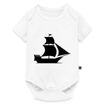 Bateau pirate - Body à manches courtes Premium Bébé - blanc - Devant