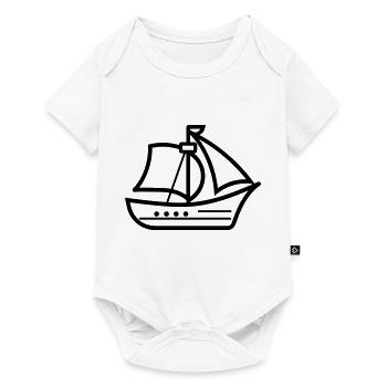 Bateau pirate - Body à manches courtes Premium Bébé - blanc - Devant