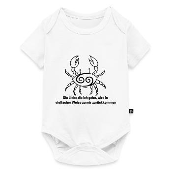 Zodiac sign Cancer - Baby Premium short-sleeve bodysuit - white - Front