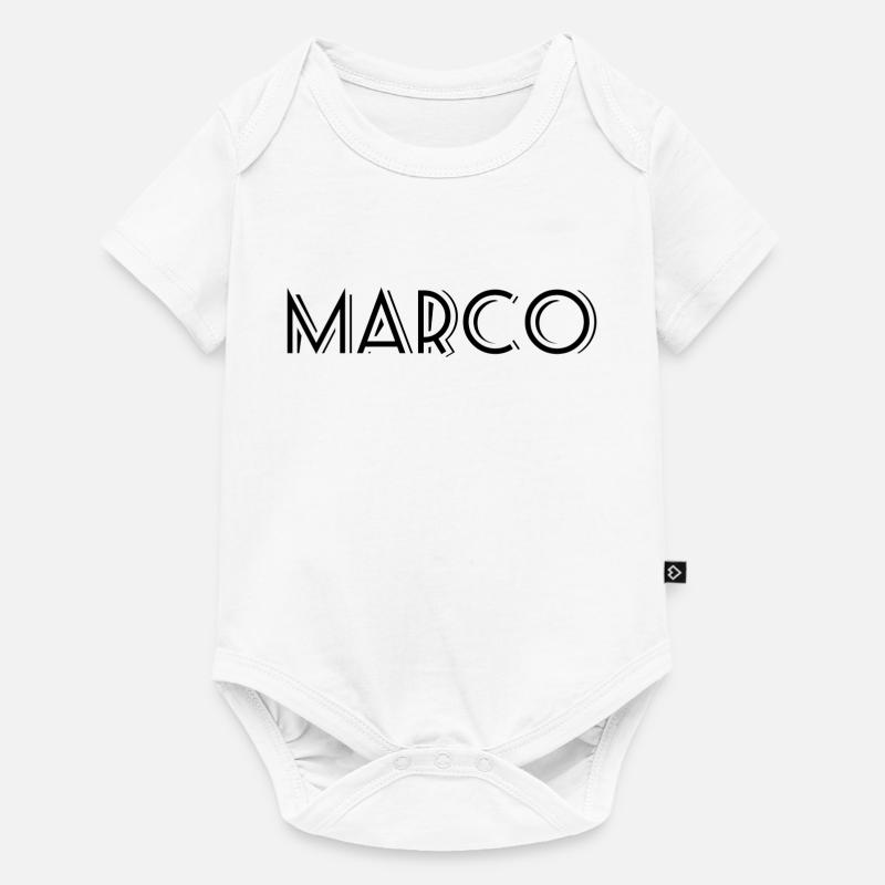Marco - Body à manches courtes Premium Bébé - blanc