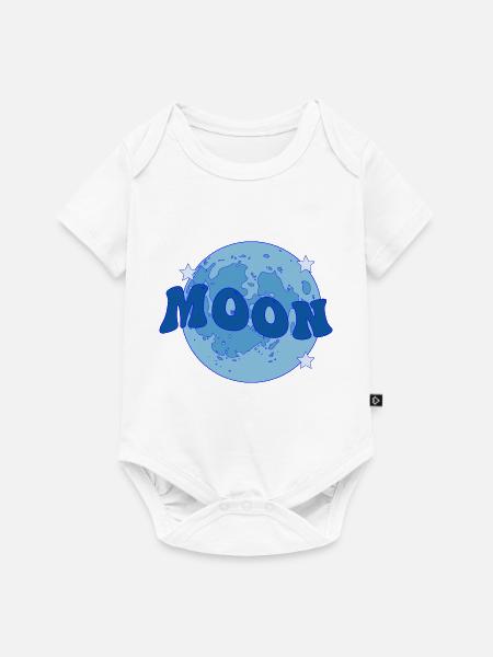 MOND - Baby Premium Kurzarmbody - Weiß