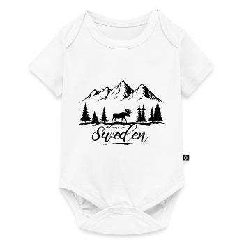 Suède Suède Viking Nordique Scandinavie Solstice d’été - Body à manches courtes Premium Bébé - blanc - Devant