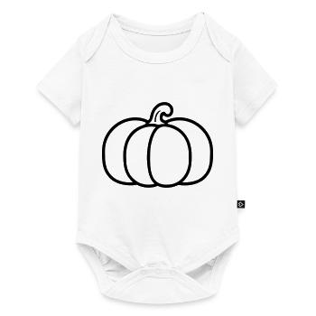 citrouille - Body à manches courtes Premium Bébé - blanc - Devant