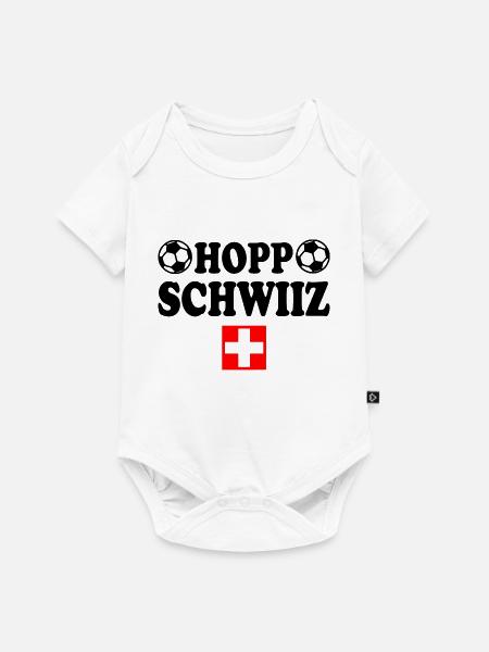 Schweiz - Baby Premium Kurzarmbody - Weiß