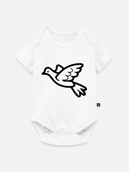 Taube - Baby Premium Kurzarmbody - Weiß