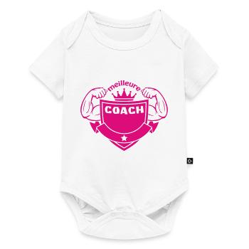 Meilleure COACH - Body à manches courtes Premium Bébé - blanc - Devant