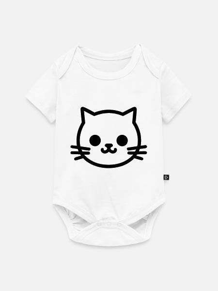 Kätzchen - Baby Premium Kurzarmbody - Weiß