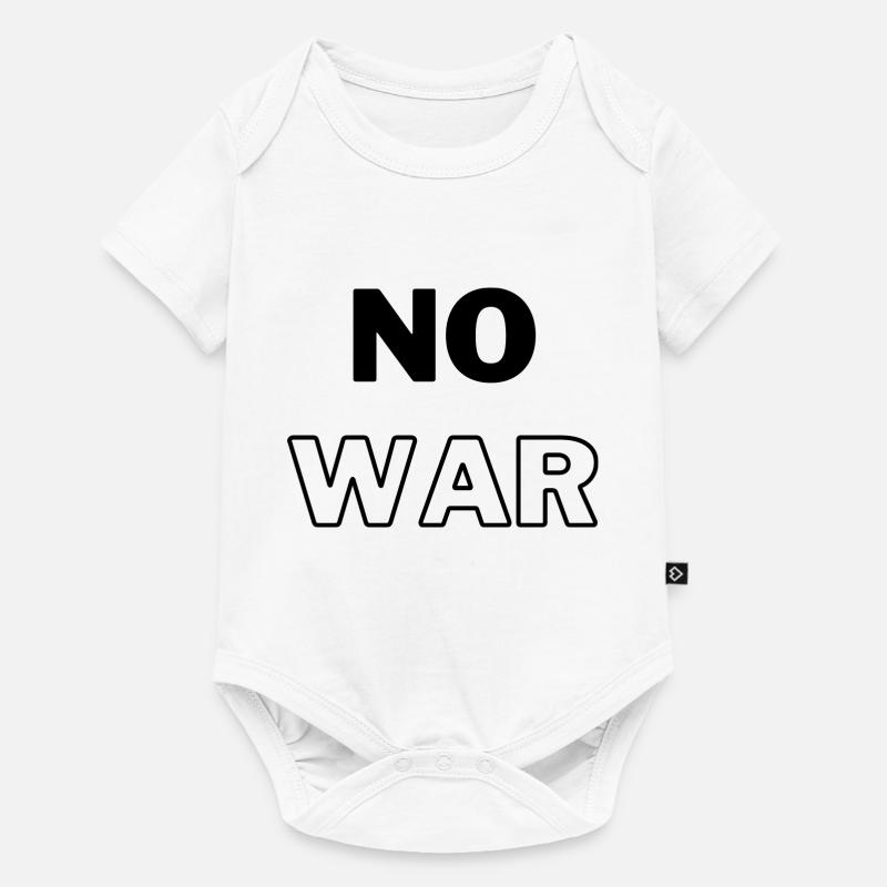 Pas de guerre - Body à manches courtes Premium Bébé - blanc