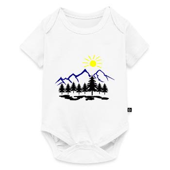 Nature Montagnes - Body à manches courtes Premium Bébé - blanc - Devant