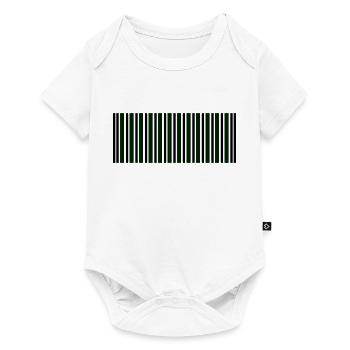 code-barres - Body à manches courtes Premium Bébé - blanc - Devant