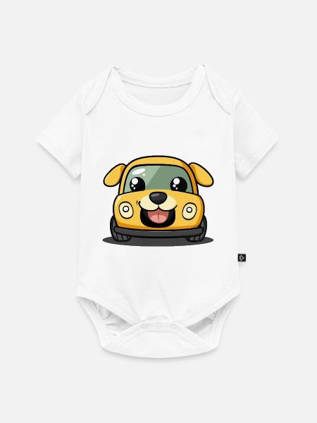 Cute Dog - Baby Premium Kurzarmbody - Weiß