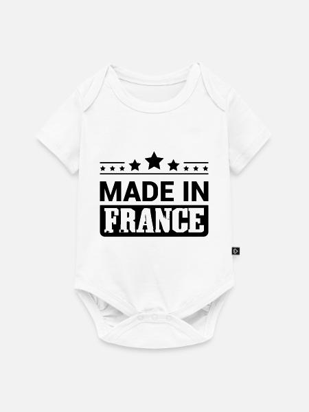made in france - Baby Premium Kurzarmbody - Weiß