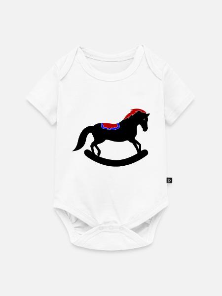 rocking horse - Baby Premium Kurzarmbody - Weiß