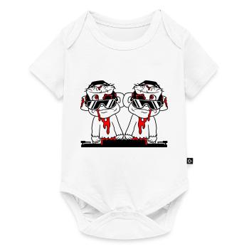 DJ Zombies Friends Team Horror Halloween Mixer - Baby Premium short-sleeve bodysuit - white - Front