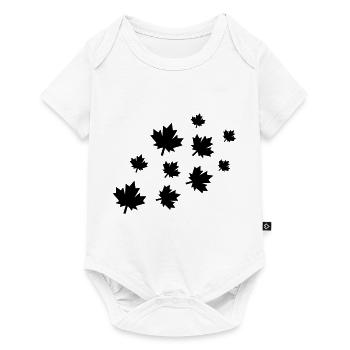 Feuilles d’érable - Body à manches courtes Premium Bébé - blanc - Devant