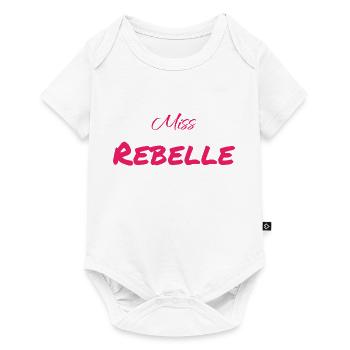 Miss rebelle - Body à manches courtes Premium Bébé - blanc - Devant
