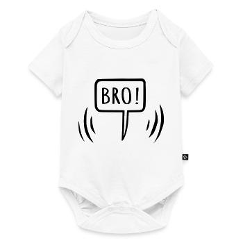 Bro! Brother speech bubble - Baby Premium short-sleeve bodysuit - white - Front