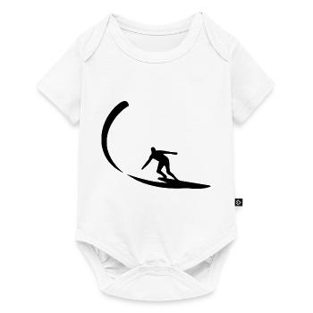 Surf Planche de surf Surfeur Sports nautiques - Body à manches courtes Premium Bébé - blanc - Devant