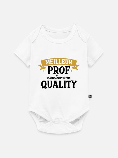Bester Lehrer - Baby Premium Kurzarmbody - Weiß