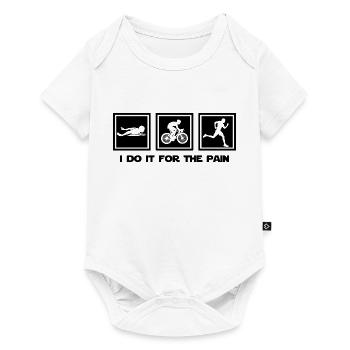 Triathlon Running Swimming Cycling - Baby Premium short-sleeve bodysuit - white - Front
