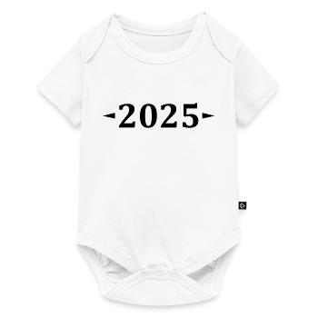 2025 - Baby Premium Kurzarmbody - Weiß - Vorne