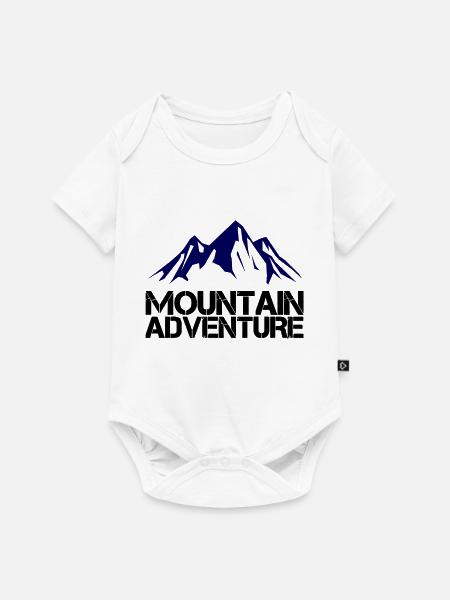 Mountain Adventure - Baby Premium Kurzarmbody - Weiß