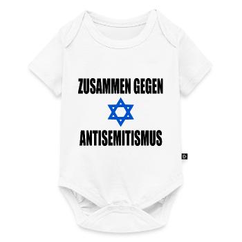 zusammen gegen antisemitismus - Baby Premium Kurzarmbody - Weiß - Vorne