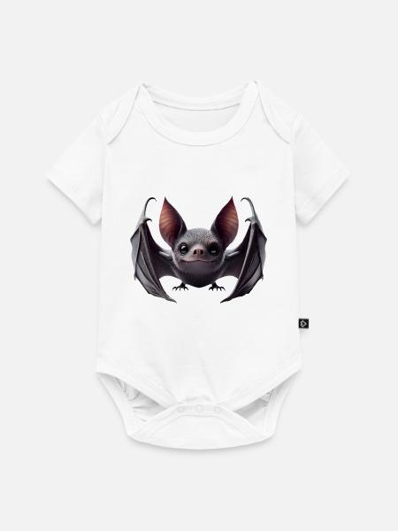 Fledermaus 2 - Baby Premium Kurzarmbody - Weiß