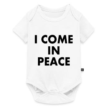 i come in peace im peace couple - Baby Premium short-sleeve bodysuit - white - Front